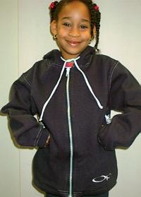 Picture of Girl in Sweatshirt with hood drawstrings