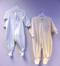 Picture of Blue and Yellow Infant Jumpsuits