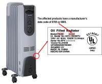 Picture of Recalled Electric Oil-Filled Radiator Heater
