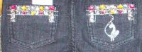 Picture of recalled jeans, detail of back pockets