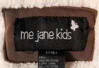 Picture of label on recalled "Me Jane" girls' jacket