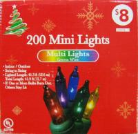 Picture of recalled Mini Lights packaging