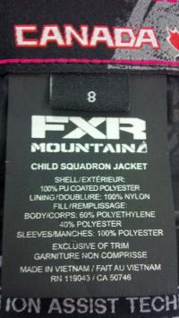 Picture of FXR Factory Racing Recalls Children's Outerwear Due to Strangulation Hazard