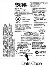 Picture of System Sensor Recalls Reflected Beam Smoke Detectors Due To Failure to Alert Consumers in a Fire (Recall Alert)