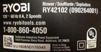Picture of One World Technologies Recalls Electric Blowers Due to Laceration Hazard; Sold Exclusively at Home Depot