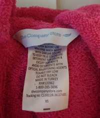 Picture of The Company Store Recalls Children's Robes Due to Violation of Federal Flammability Standards (Recall Alert)
