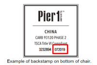 Picture of Pier 1 Recalls Desk Chairs Due to Fall and Injury Hazards