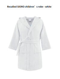 Picture of Children's Robes Sold Exclusively on Amazon.com Recalled Due to Violation of Federal Flammability Standard and Burn Hazard; Manufactured by SIORO