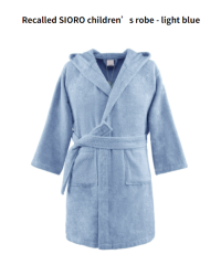 Picture of Children's Robes Sold Exclusively on Amazon.com Recalled Due to Violation of Federal Flammability Standard and Burn Hazard; Manufactured by SIORO