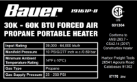 Picture of Harbor Freight Tools Recalls to Repair Propane Portable Heaters Due to Fire Hazard (Recall Alert)