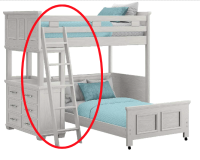 Picture of Canyon Furniture Company Recalls Ladders Sold With Bunk Bed and Hutch Sets Due to Entrapment and Strangulation Hazards; Sold Exclusively at Rooms To Go (Recall Alert)