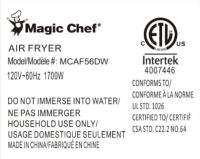 Picture of Newair Recalls Magic Chef Air Fryers Due to Fire and Burn Hazards