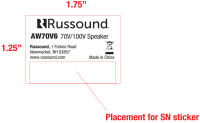 Picture of Russound Recalls AW70V6 Loudspeakers Due to Impact Injury Injury Hazard