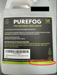 Picture of Pure Brands of California Recalls Purefog Juice Liquid Due to Risk of Mold Exposure; Sold Exclusively on Amazon.com