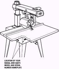 Picture of Craftsman Radial Arm Saw 