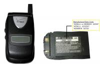 picture of Recalled Phone Battery