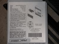 Picture of Recalled Sample Model Data Tag