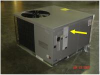 Picture of Recalled Gas Furnace and AC Unit