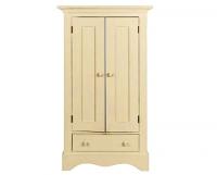 Picture of Antique White Double-Door Armoire