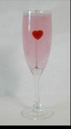 Picture of Champagne Glass with Heart, Model #502