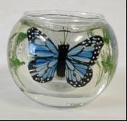 Picture of Round Shape with Two Butterflies, Model #806-8