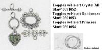 Picture of Recalled Toggles w/Heart Crystal AB SKU# 10391052, Toggles w/heart Princess SKU#10391054, Toggles w/heart Princess SKU#10391054, Toggles w/heart Seabreeze SKU# 10391053
