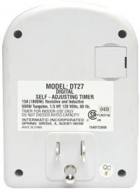 Back View of Recalled Digital Timer