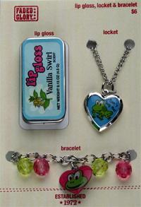 Picture of Recalled Lip Gloss, Locket, and Bracelet Sets