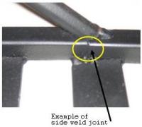 Picture of side weld joint