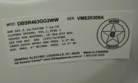 Picture of Recalled Gas Dryer Label