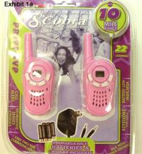 Exhibit 1a: Picture of Recalled Two-Way Radios (front of package)