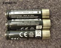 Exhibit 1c: Picture of Recalled Two-Way Radio batteries