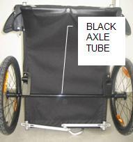 Picture showing black axle tube