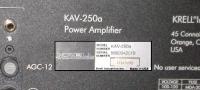 Picture of Recalled Amplifier Label