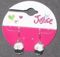 Picture of Justice Cupcake Earrings (White) Style #5469