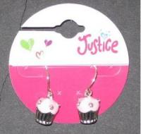 Picture of Justice Cupcake Earrings (Light Pink) Style #5758