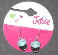Picture of Justice Cupcake Earrings (Light Blue) Style #5759