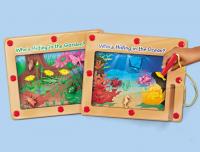 Picture of Recalled Who’s Hiding in the Garden? and Who’s Hiding in the Ocean? magnetic maze boards