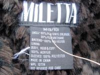 Recalled jacket label