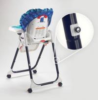 Recalled Healthy Care High Chair with close up of the storage peg