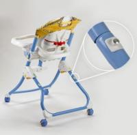 Recalled Easy Clean High Chair with close up of the storage peg
