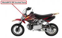 Picture of recalled Baja DR50 Dirt Bike