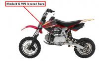 Picture of recalled Baja DR70 Dirt Bike