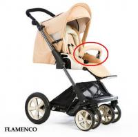 Picture of Recalled Flamenco Stroller highlighting armrest bar/snack tray