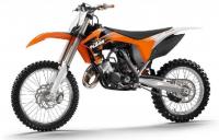 Picture of recalled XC, SX and XC-W Off-Road Motorcycle models