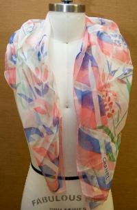 Picture of recalled silk print scarf