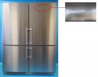Picture of recalled refrigerator, side-by-side