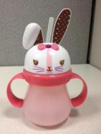 Picture of recalled pink Home Bunny sippy cup