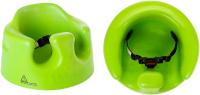 Picture: side view and top view of Bumbo seat with restraint belt repair