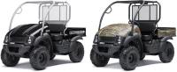 Picture of recalled MULE 610 4x4 XC (KAF400DCF/ECF) black and camouflage utility vehicles